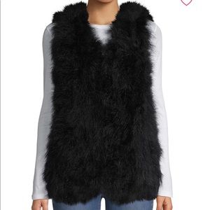 Belle Fare Ostrich Feather Vest